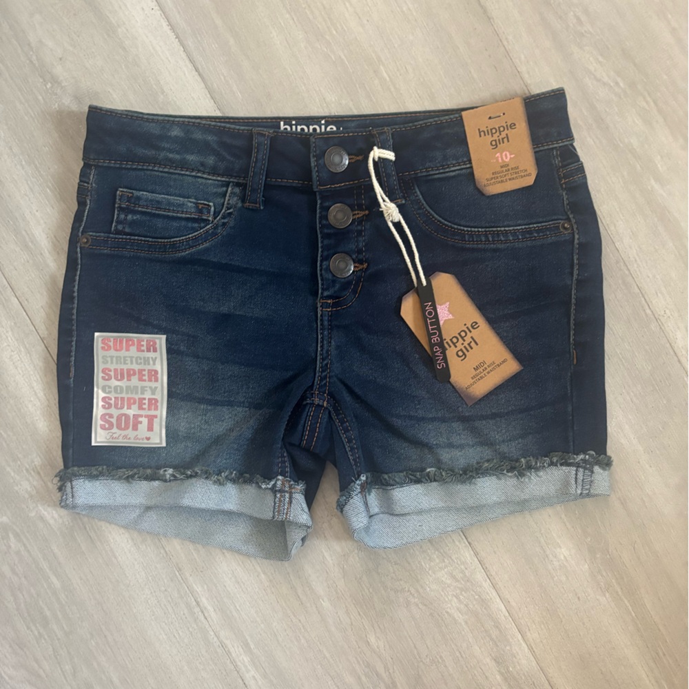 NWT - Hippie Girl Jean Shorts - Size 10‎